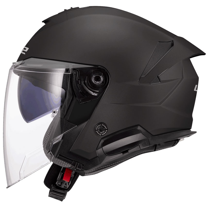 Åben motorcykelhjelm LS2 OF618 Verso II Solid mat sort