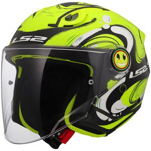 Åben motorcykelhjelm til børn LS2 OF622 Funny II Glup fluogul