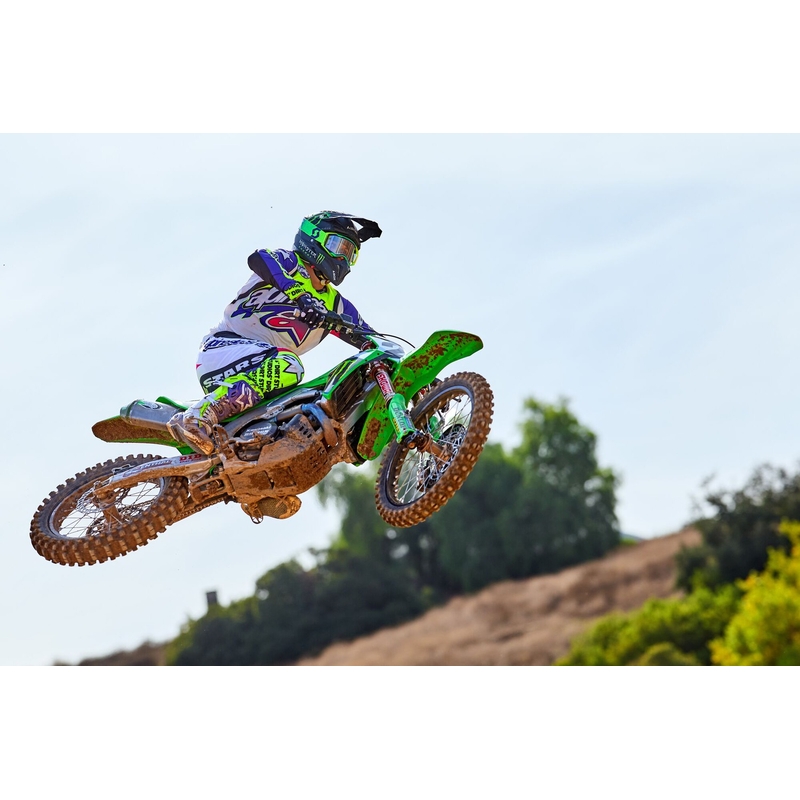 Alpinestars Supertech SX limited edition Dirt Studios hvid-lilla-pink-fluogul motocrosstrøje