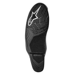 Alpinestars Supertech R sort og hvid motorcykelstøvlesål