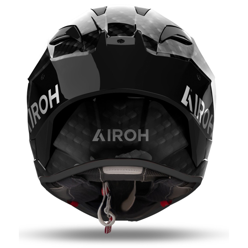 Integreret motorcykelhjelm Airoh GP800 FIM Carbon sort