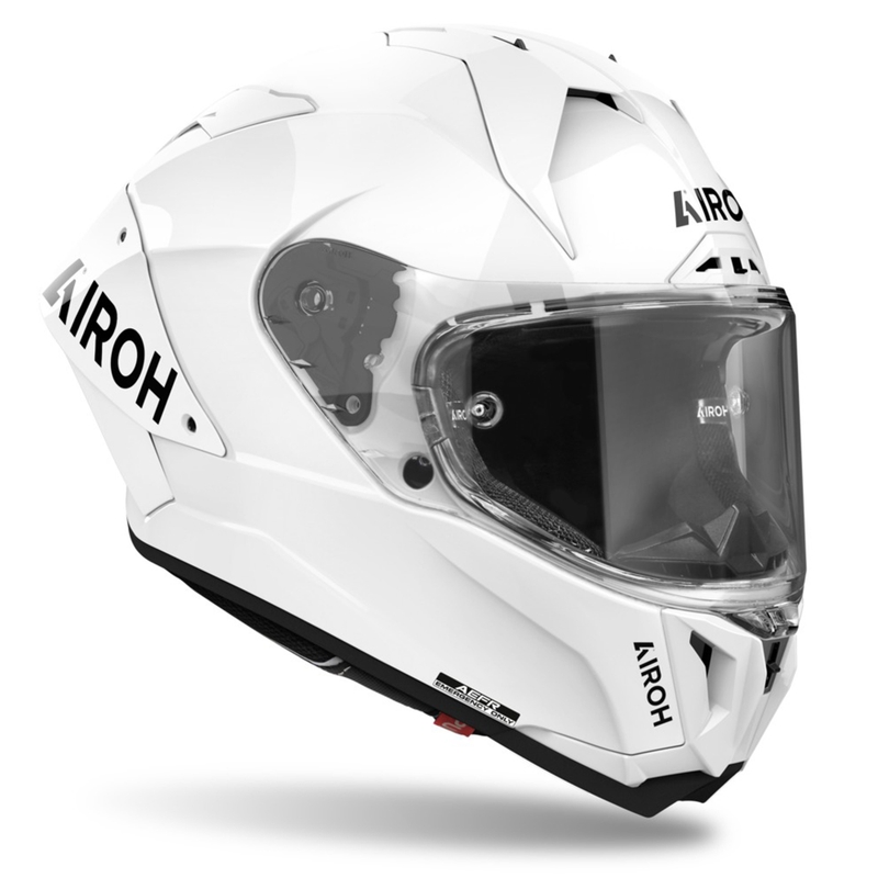 Integreret motorcykelhjelm Airoh GP800 FIM Carbon hvid