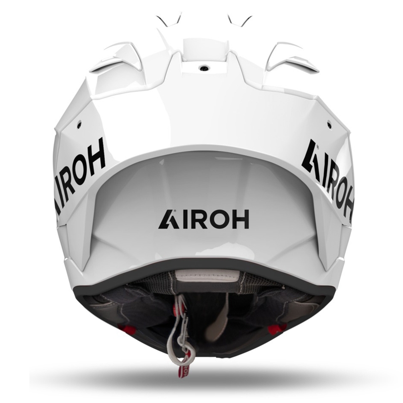Integreret motorcykelhjelm Airoh GP800 FIM Carbon hvid