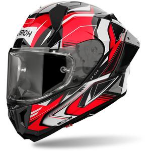 Integralhjelm til motorcykel Airoh GP800 Must rød