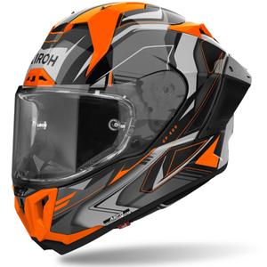 Integreret motorcykelhjelm Airoh GP800 Must orange