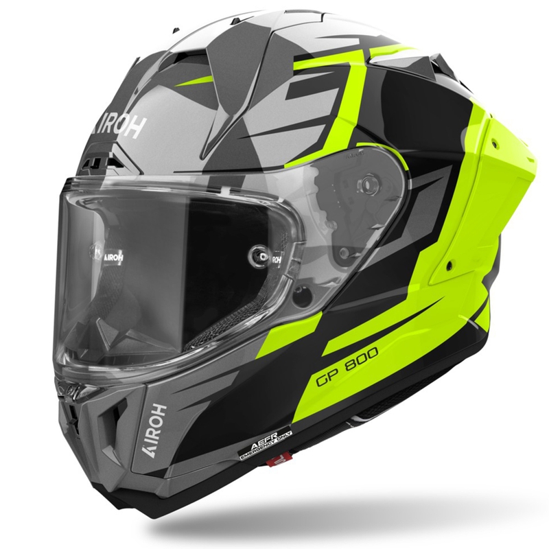 Integralhjelm til motorcykel Airoh GP800 Master gul