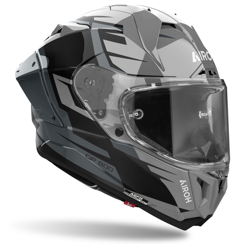 Integreret motorcykelhjelm Airoh GP800 Master metallic