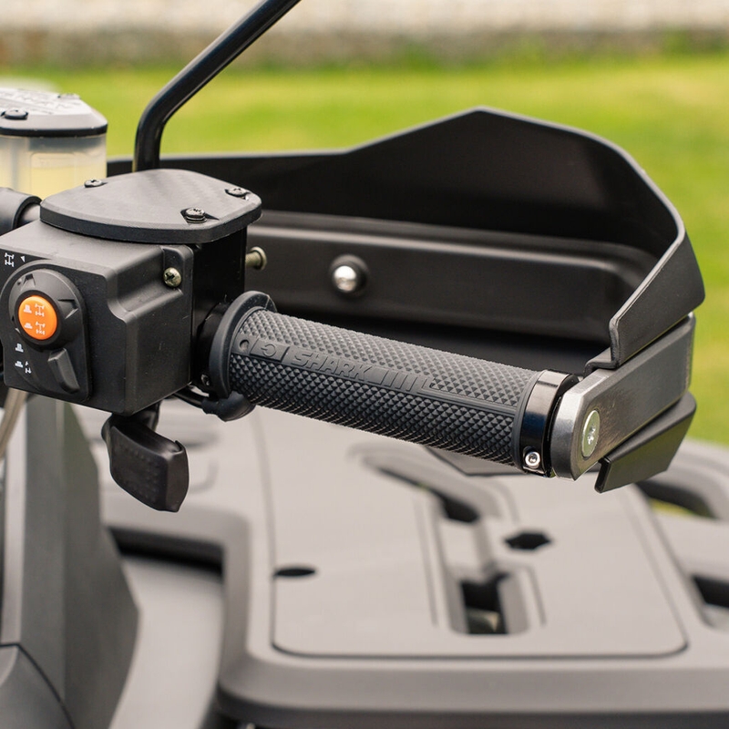 Opvarmede ATV-håndtag SHARK Lock-On med integrerede betjeningselementer + tommel- og sædevarme