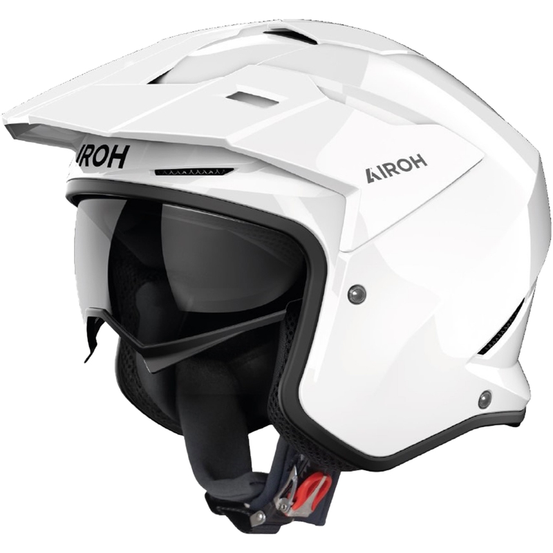Trial-motorcykelhjelm Airoh Kombakt Color White