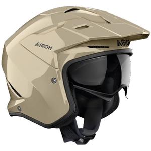 Trial-hjelm til motorcykel Airoh Kombakt Farve mokka