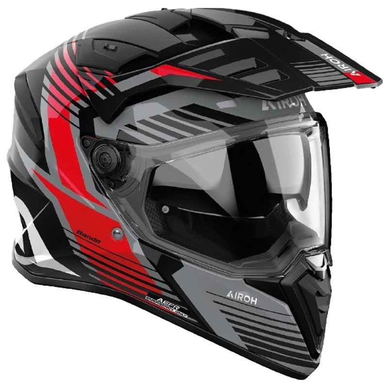 Enduro-motorcykelhjelm Airoh Bandit Spicy red