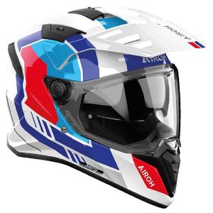 Endurohjelm til motorcykel Airoh Bandit Horn hvid