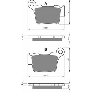 Brzdové destičky GOLDFREN K1