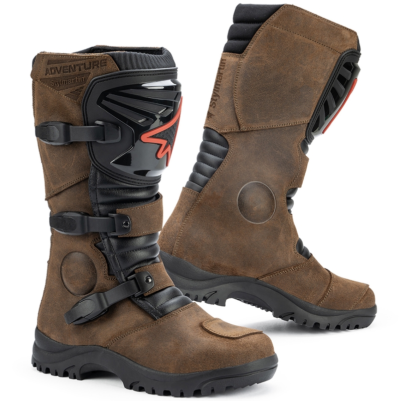 Motorcykelstøvler Stylmartin Overlander WP brun