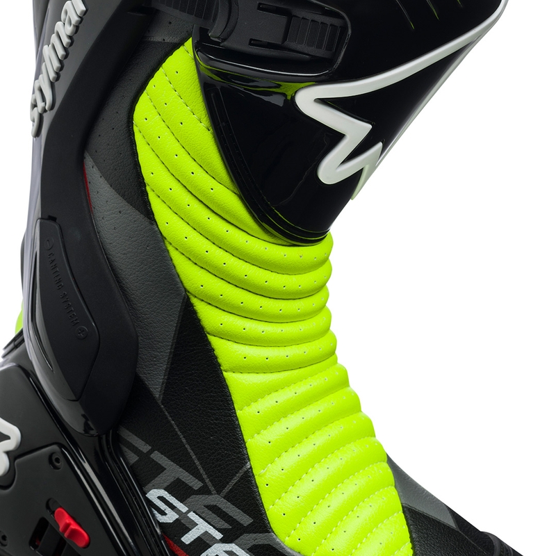 Stylmartin Stealth Evo Air sort-fluogule motorcykelstøvler