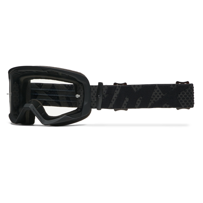 iMX Endurance Flip sort-sort motocrossbrille med iridium-plexi