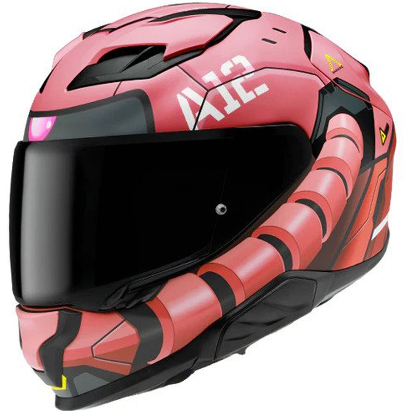 Integreret motorcykelhjelm HJC F71 Zaku Bandai Namco MC1SF rød