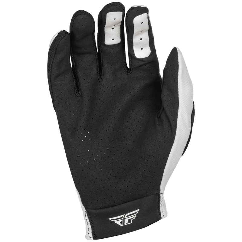 Motocross-handsker FLY Racing Lite hvid-sort