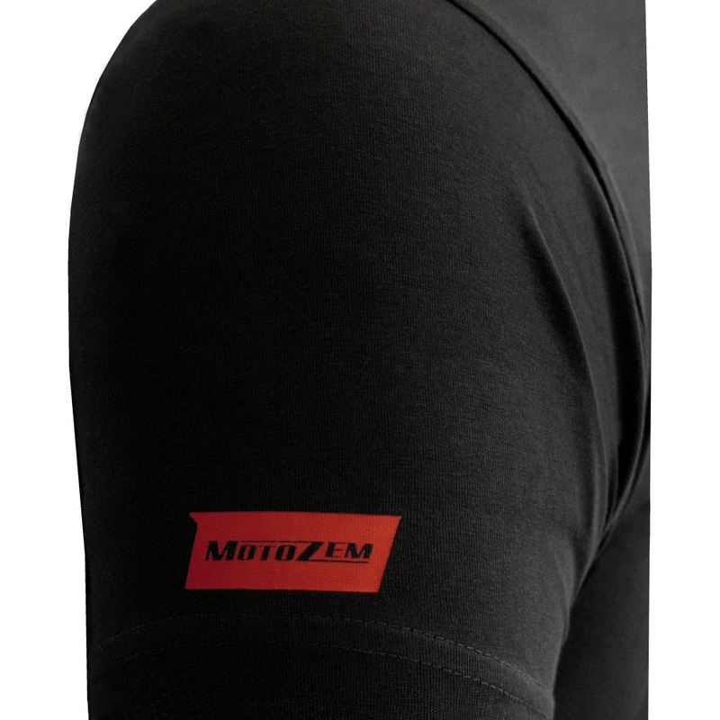 MotoZem Motorcykler er vores passion T-shirt sort