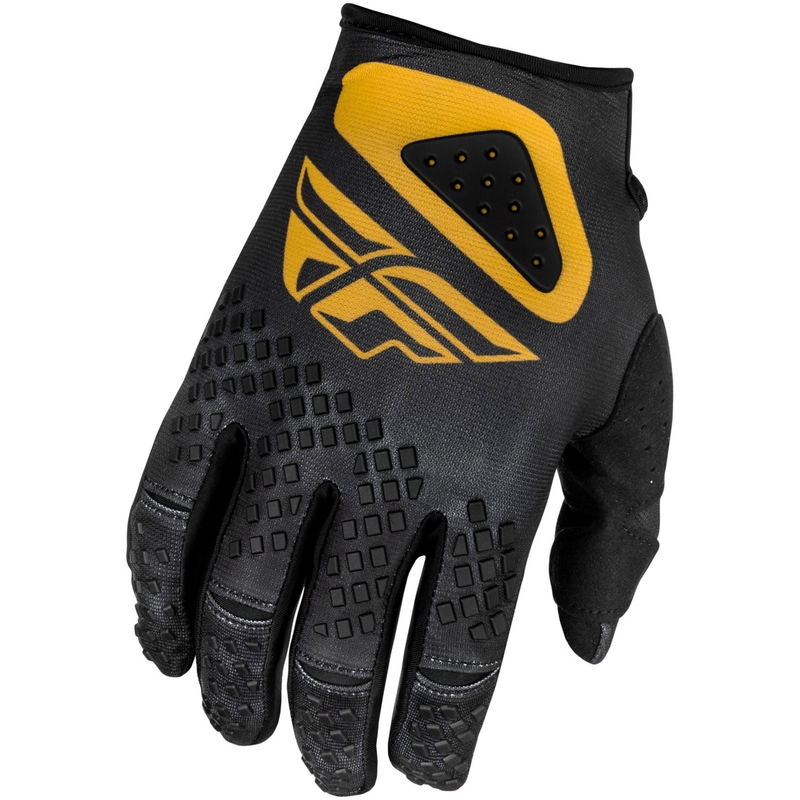 Motocross-handsker FLY Racing Kinetic Center sort-guld