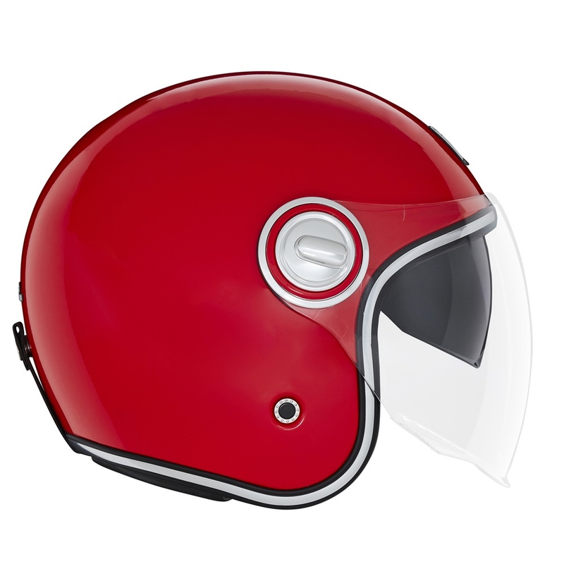 Åben motorcykelhjelm NOX PREMIUM Heritage rød
