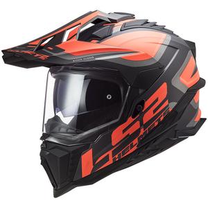 Endurohjelm LS2 MX701 Explorer Alter sort-fluo orange-grå mat