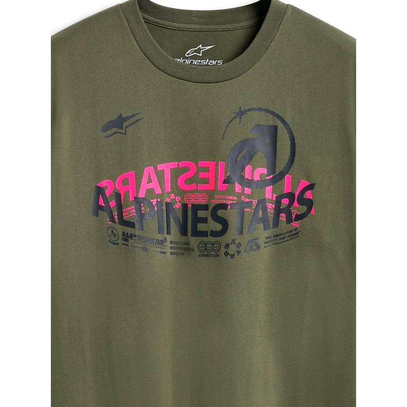 T-shirt Alpinestars Semicircle CSF grøn