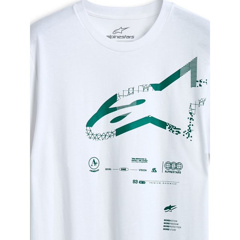 T-shirt Alpinestars Geografica CSF hvid