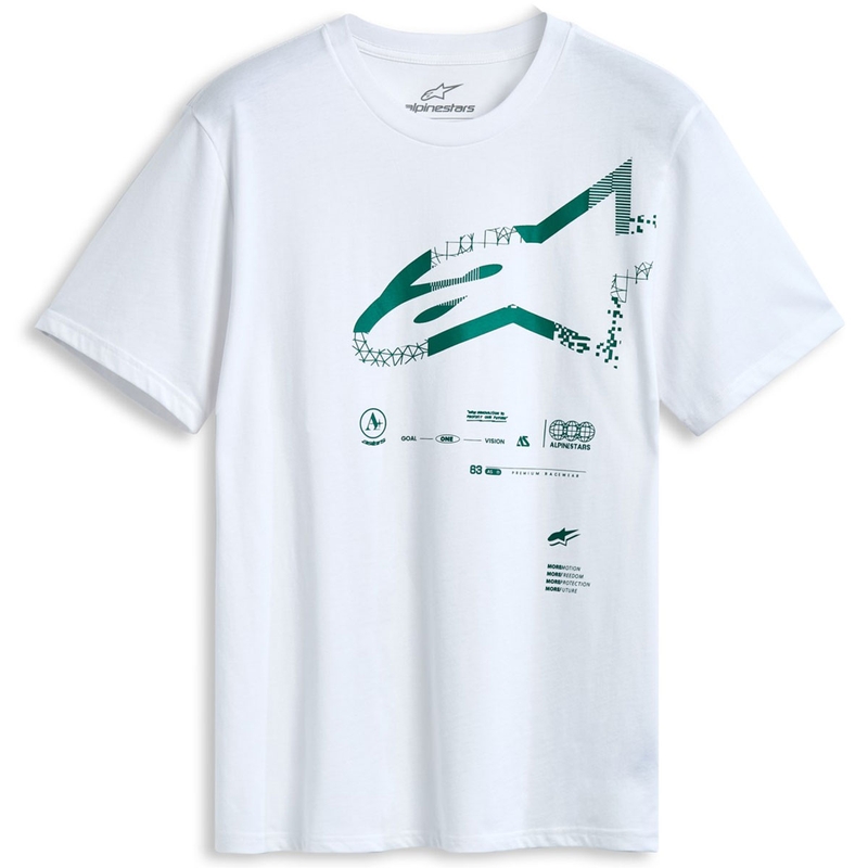 T-shirt Alpinestars Geografica CSF hvid