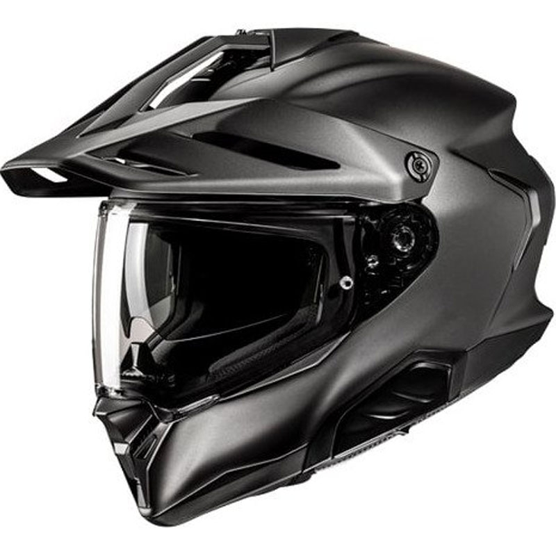 Enduro-motorcykelhjelm HJC RPHA 60 Solid Semi flat titanium
