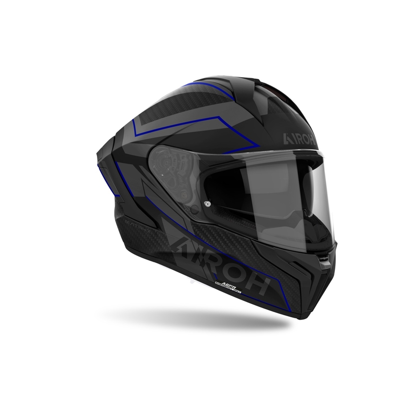 Integreret motorcykelhjelm Airoh MATRYX Sentinel mat blå