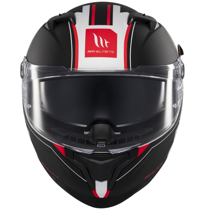 MT Braker SV Charm integreret motorcykelhjelm mat sort og hvid