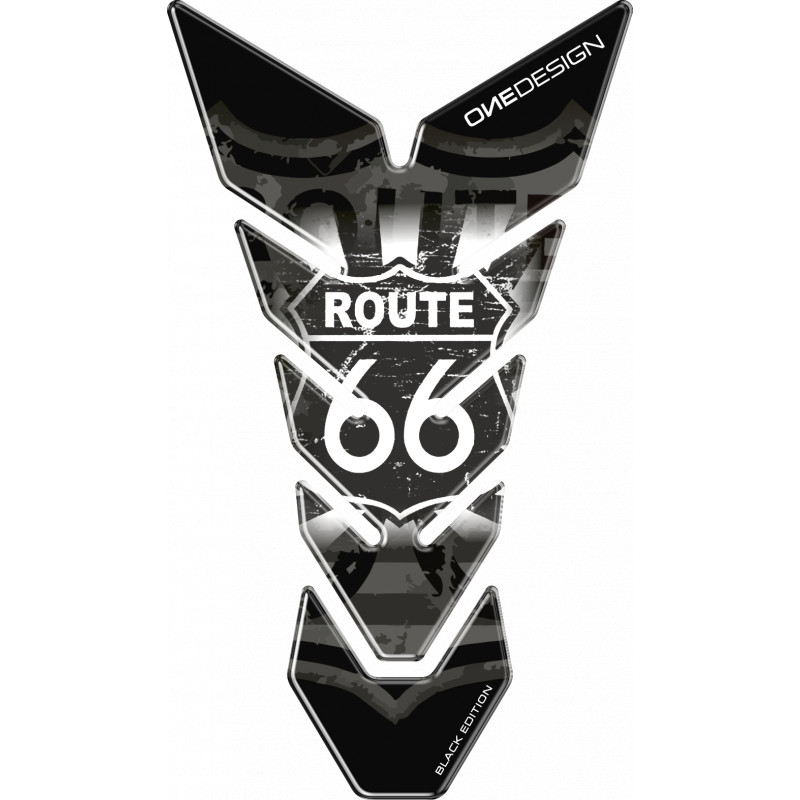Dæksel til brændstoftank Print Black edition - Route 66