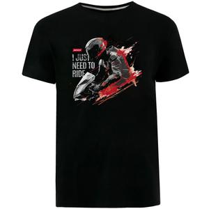 MotoZem T-shirt Jeg skal bare køre sort