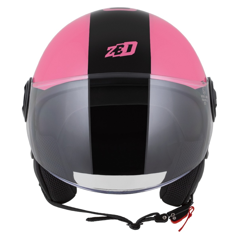 Åben hjelm ZED C35 pink-sort
