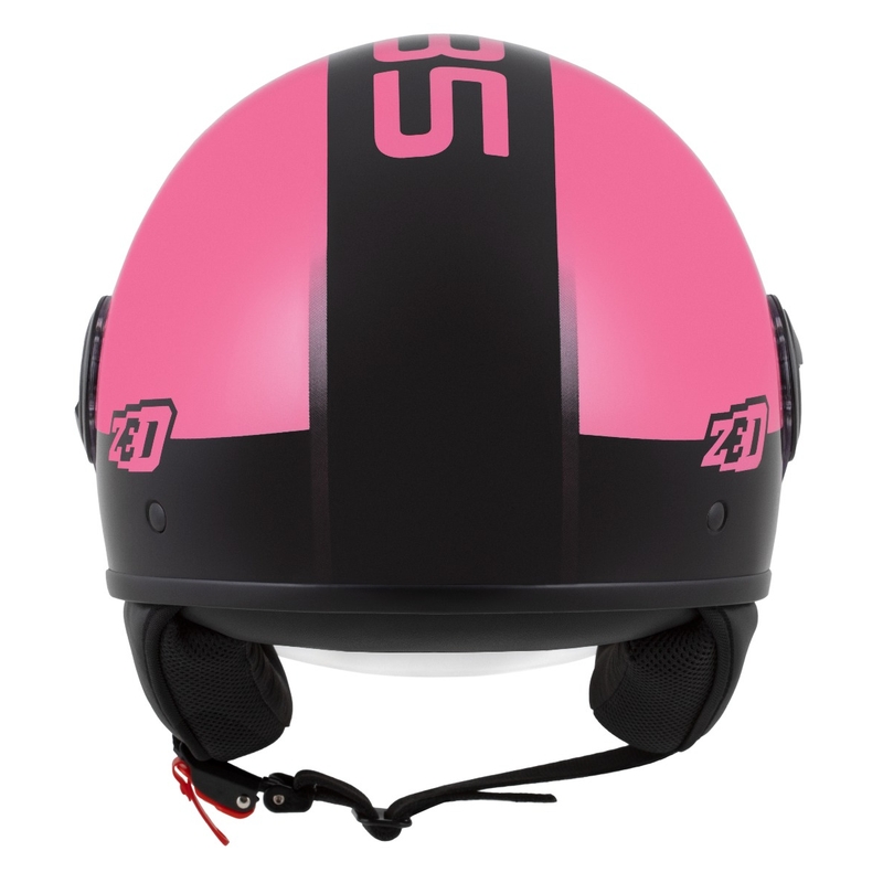 Åben hjelm ZED C35 pink-sort