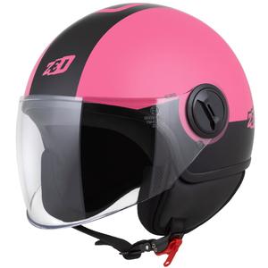 Åben hjelm ZED C35 pink-sort