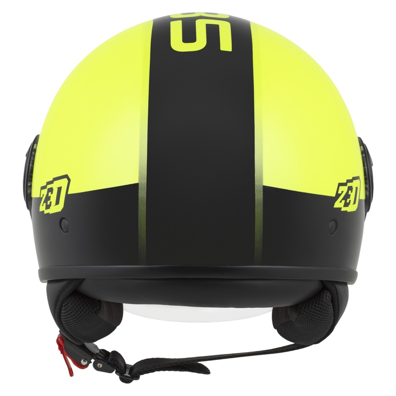 Åben hjelm ZED C35 fluogul-sort