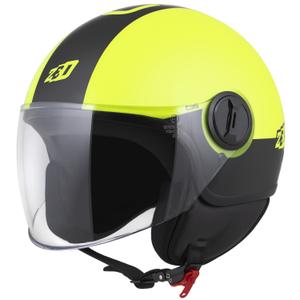 Åben hjelm ZED C35 fluogul-sort