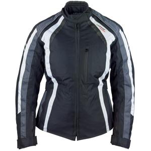 Roleff Venedig sort-grå-hvid motorcykeljakke til kvinder