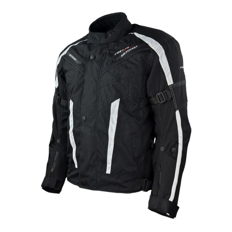 Motorcykeljakke Roleff Kodra RO546 sort og hvid