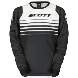 Motocrosstrøje til børn SCOTT EVO Swap sort og hvid
