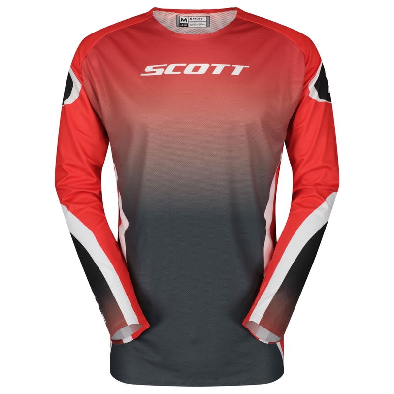 Motocrosstrøje SCOTT Podium Pro rød-sort