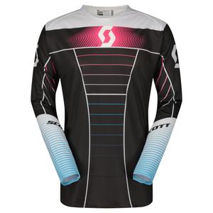Motocrosstrøje SCOTT Podium PRO blå-pink