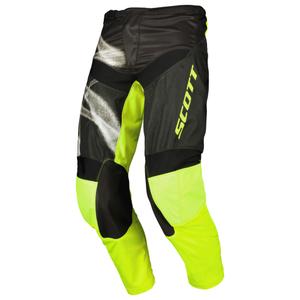 Motocrossbukser SCOTT EVO Dirt sort-fluogul