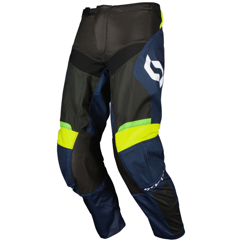 Motocrossbukser SCOTT EVO Race lilla-fluogul