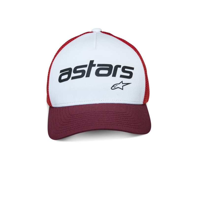 Alpinestars Vital Trucker-kasket hvid-brun-rød-orange