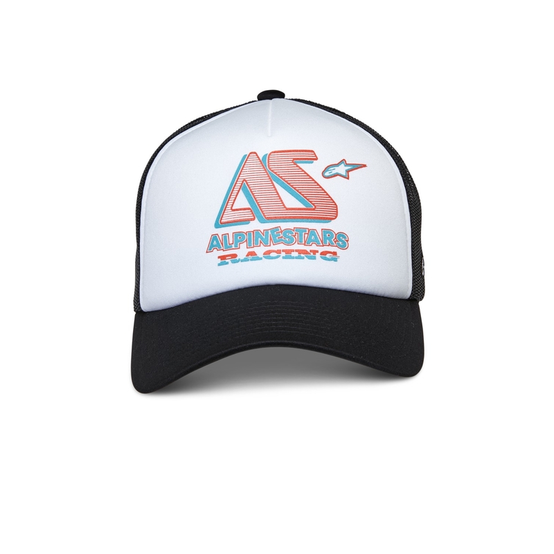 Alpinestars Ayess Trucker-kasket hvid og sort