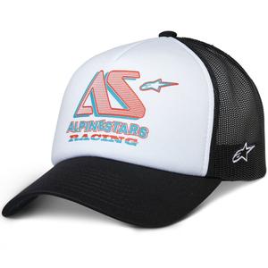 Alpinestars Ayess Trucker-kasket hvid og sort