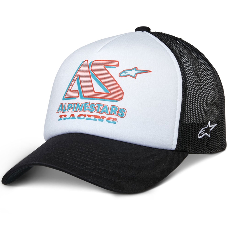 Alpinestars Ayess Trucker-kasket hvid og sort